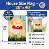 Golden Retriever 26 House Flag
