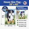 Bernese Mountain Dog 14 House Flag
