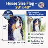 Bernese Mountain Dog 16 House Flag