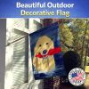 Golden Retriever 27 House Flag