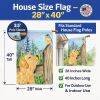 Golden Retriever 28 House Flag