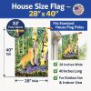 Golden Retriever 30 House Flag
