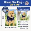 Norwich Terrier 9 House Flag