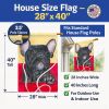 French Bulldog 8 House Flag