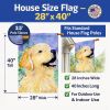 Golden Retriever 31 House Flag