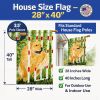 Golden Retriever 32 House Flag