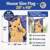Norwich Terrier 12 House Flag