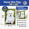 Bichon Frise 5 House Flag