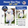 Bichon Frise 6 House Flag