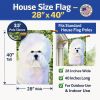 Bichon Frise 8 House Flag