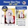Bichon Frise 9 House Flag