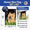Cairn Terrier 4 House Flag