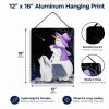 Bearded Collie "with Snowman" Wall or Door Hanging Prints