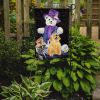 Golden Retriever 33  with Snowman Garden Flag