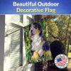 Bernese Mountain Dog 17 House Flag