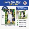 Bernese Mountain Dog 17 House Flag