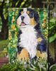 Bernese Mountain Dog 19 Garden Flag