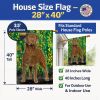 Chesapeake Bay Retriever 4 House Flag