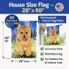 Norwich Terrier 14 Artwork House Flag