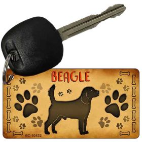 Beagle Novelty Metal Keychain