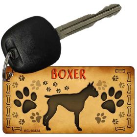 Boxer Novelty Metal Keychain