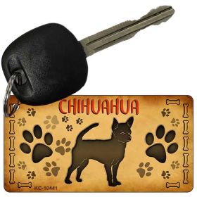Chihuahua Novelty Metal Keychain