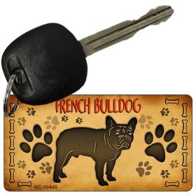 French Bulldog Novelty Metal Keychain