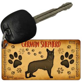 German Shepherd Novelty Metal Keychain