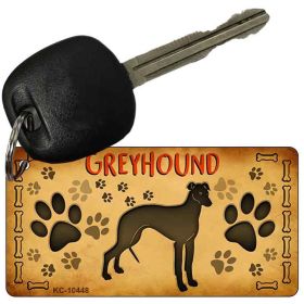 Greyhound Novelty Metal Keychain