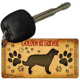 Golden Retriever Novelty Metal Keychain