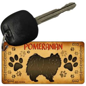 Pomeranian Novelty Metal Keychain