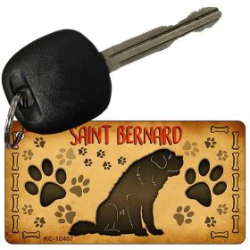 Saint Bernard Novelty Metal Keychain