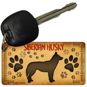 Siberian Husky Novelty Metal Keychain