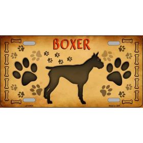 Boxer Metal License Plate