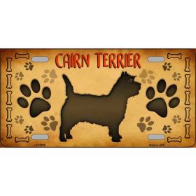 Cairn Terrier Metal License Plate