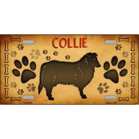 Collie Novelty License Plate