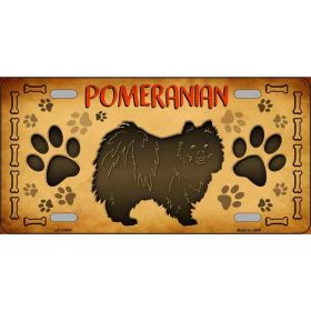 Pomeranian Metal License Plate