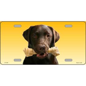 Labrador Retriever 1 - Chocolate - Metal License Plate
