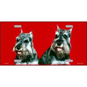 Schnauzer 1 Metal License Plate