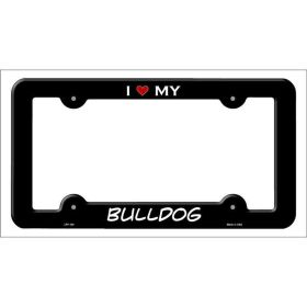 Bulldog Metal License Plate Frame