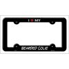 Bearded Collie Metal License Plate Frame