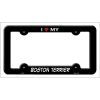 Boston Terrier Metal License Plate Frame