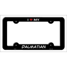 Dalmatian Metal License Plate Frame