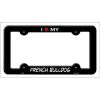 French Bulldog Metal License Plate Frame