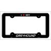 Greyhound Metal License Plate Frame