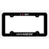 Havanese Metal License Plate Frame