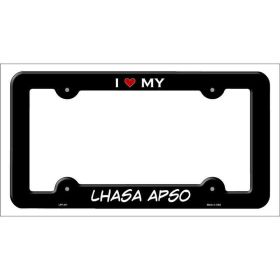 Lhasa Apso Metal License Plate Frame