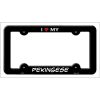 Pekingese Metal License Plate Frame