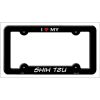 Shih Tzu Metal License Plate Frame