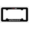 Australian Kelpie Metal License Plate Frame